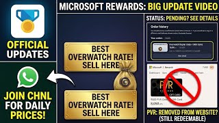 Microsoft Rewards Big Updates ⚡ Overwatch Best Rates, PVR Redeem Truth & Join Our WhatsApp Channel