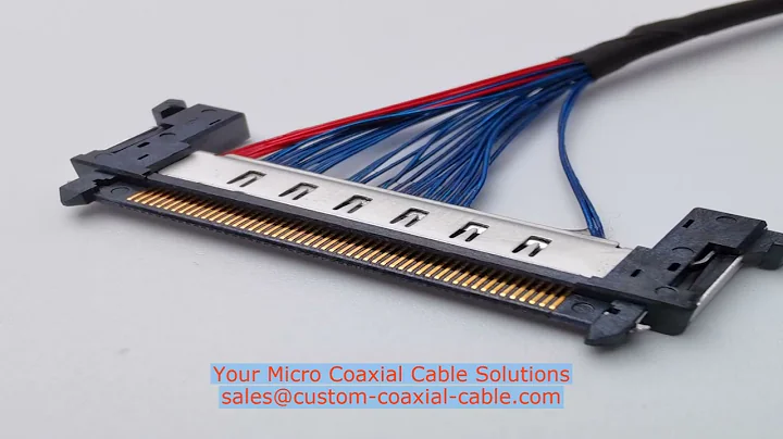 lvds micro coax for AR VR headset 48 AWG IPEX 20879-040E-01 CABLINE-VS HARNESS 40P 300MM MPO with Co