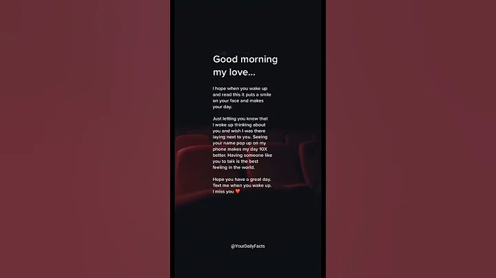 Good morning my love..#quotes #love #psychologyfacts