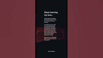 Thumbnail of Good morning my love..#quotes #love #psychologyfacts