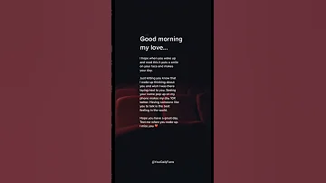 Good Morning My Love Quotes Love Psychologyfacts 