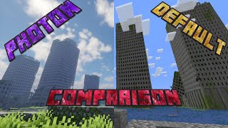 Abandoned Minecraft City With Shaders Comparison! | Photon, Bliss, Nostalgia, SeuS | Cinematic