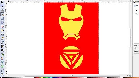Inkscape Drawing -  How To Make Iron Man Vector Wallpaper for phones.