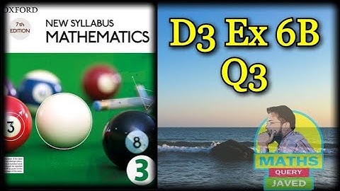 Q3 || Ex-6B || D3 || NSM || Coordinate Geometry || O