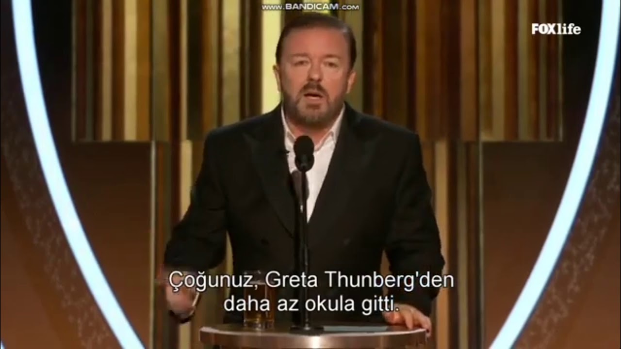 ⁣Kara Mizahın Ünlü Komedyeni Ricky Gervais'in 2020 Altın Küre Efsane Konuşması!