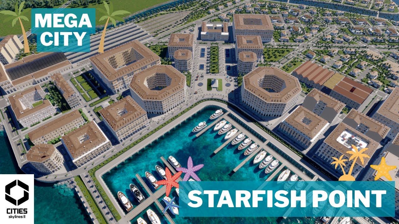 Строительство потрясающей яхтенной пристани в Cities Skylines 2 | Starfish Point | Часть 46 | 2025