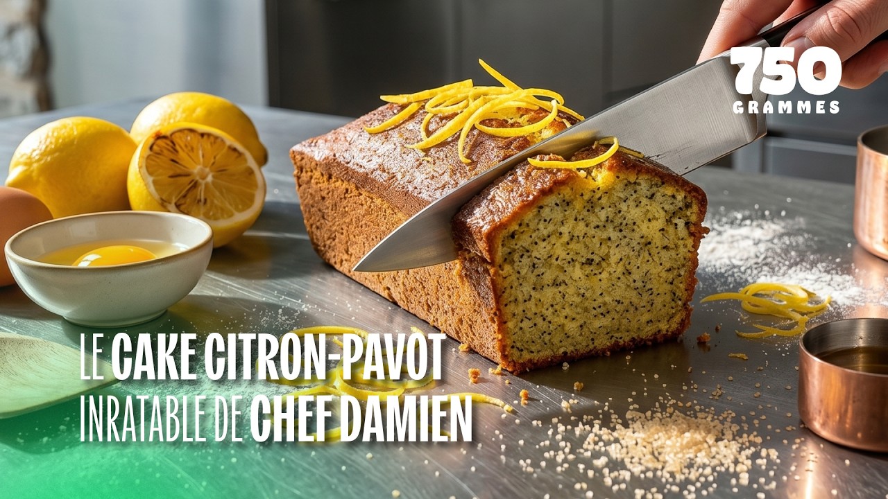 Ce cake citron de chef Damien, est vraiment parfait pour le goûter !