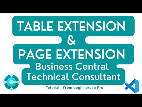 Table extension and Page extension in business central | Technical