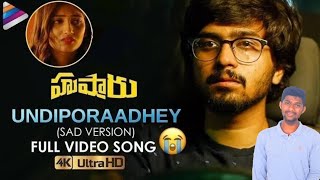 Undiporaadhey Sad Version Cover Song | Hushaaru Latest Telugu Movie Songs| Telugu Filmnagar