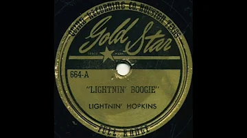 Lightnin' Boogie - Lightnin' Hopkins - 1949 - HQ Sound