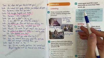 Skills 2 - Unit 3. Community Service - Tiếng Anh 7 Global Success