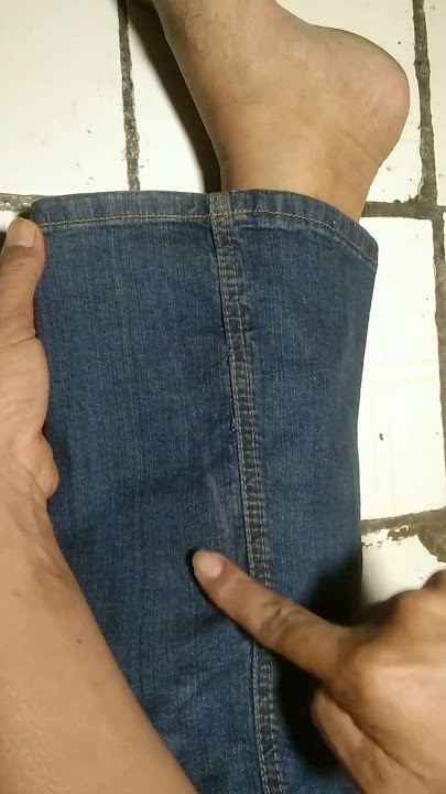 tutorial on sewing jeans that are too wide #shortvideo