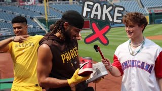 Fake Jordan TEST on MLB players!?! (Padres vs. Nationals)