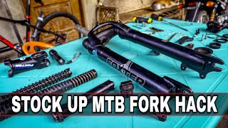 Paano ayusin ang stock up mtb fork? How to fixed mtb bike fork issue (stock up) paano ibaba ang fork