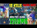 15 Kills Tanpa Mati!! Zilong Hero drag sistem mengendong team - Build top 1 global zilong | MLBB