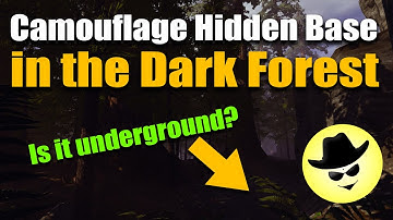 Camouflage Hidden Base in the Dark Forest | Conan Exiles Isle of Siptah