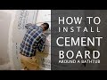 Cement Board Installation for a Bathtub Shower