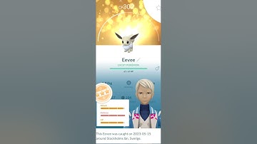Shiny Eevee trade...but will it be lucky? #pokemongo #shinypokemon