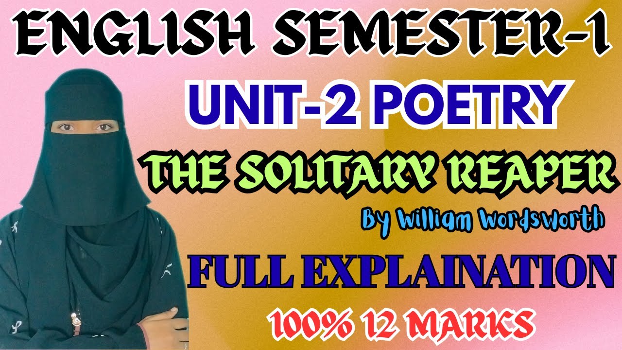 Объяснение стихотворения «Одинокий жнец» | 1-й семестр, английский язык, модуль 2, объяснение поэ...