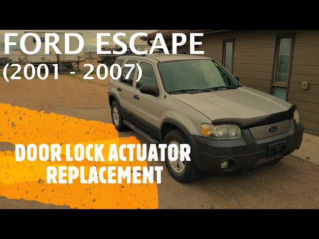 Ford Escape - FRONT DOOR LOCK ACTUATOR REPLACEMENT / REMOVAL (2001 - 2007)  - YouTube