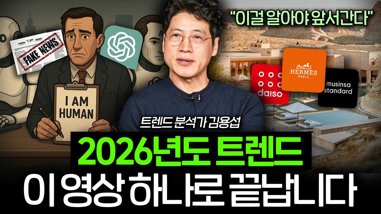 다가올 2026년도 트렌드, 이 영상 하나면 끝납니다 (김용섭 소장)