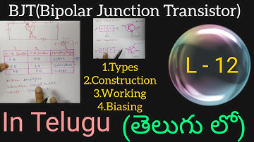 BJT (Bipolar Junction Transistor) in Telugu- PowerElectronics||B-Tech,diploma,all graduates-EEE,ECE