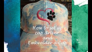 Learn to how to install the cap driver for Bai Embroidery machine and Embroidered a cap!!!