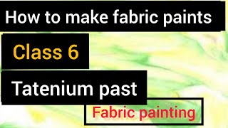 how to make tatenium past | how to use tatenium power | fabric painting