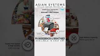 TVS LP-46 PLUS BARCODE & LABEL PRINTER - ASIAN SYSTEMS 9659289439 & 9994774821