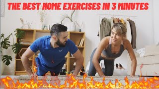 The best home exercises in 3 minutes افضل تمارين المنزل في 3 دقائق