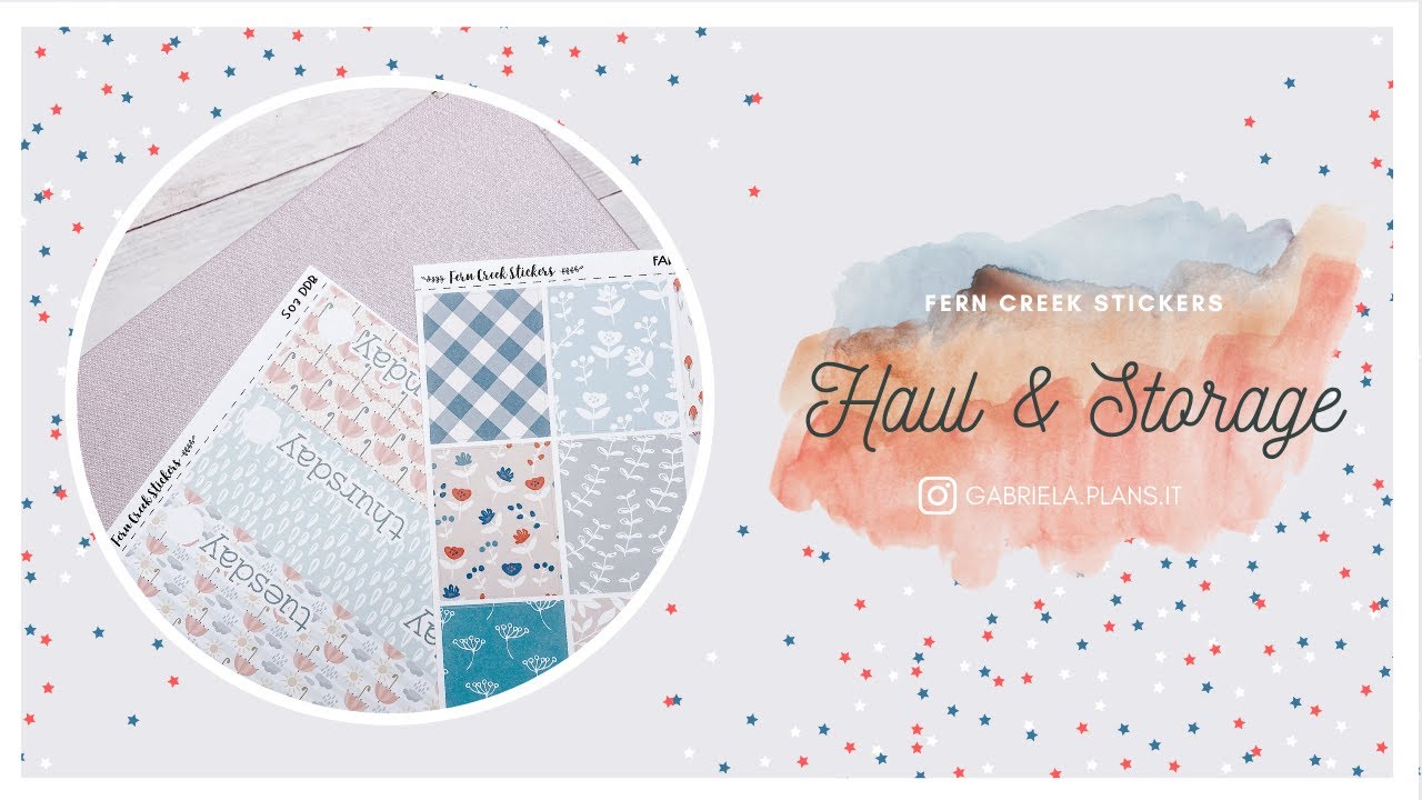 FIRST FERN CREEK STICKERS PRE ORDER SALE + HOW I STORE MY FCS KITS | GABRIELA PLANS IT