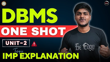 Database Management System | DBMS BCS501 | Unit-2 PYQ solution | Aktu Exam | 3rd Year | Most Imp