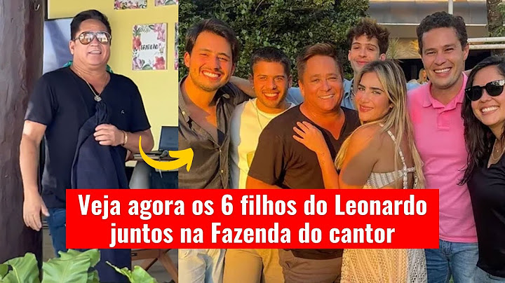 Veja agora os 6 filhos do Leonardo juntos na Fazenda do cantor