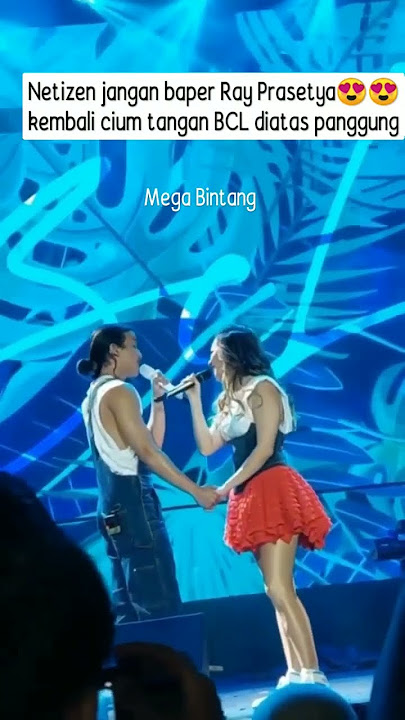 Netizen jangan baper Ray Prasetya kembali cium tangan BCL diatas panggung