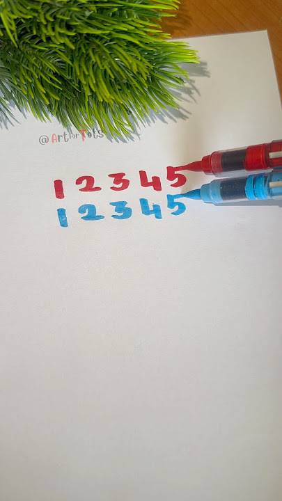 123 Ready Go ✍️ #writing #numbers #2d #handwriting #shorts #ytshorts #trending #relaxing #satisfying