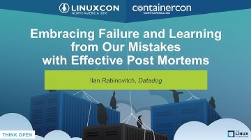 Embracing Failure and Learning from Our Mistakes with Effective Post Mortems by Ilan Rabinovitch