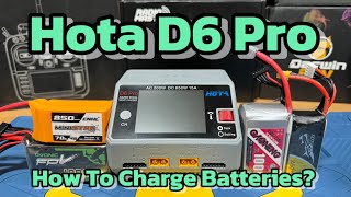 How to charge lipos with Hota D6 Charger the first time? #beginners #fpv #drone