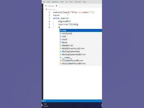 Reverse a number in Python | THE CODING GUIDE π - YouTube
