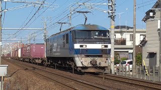 EF210-141(吹)+コンテナ貨物24両 1070ﾚ東京貨物ターミナル行き 木曽川駅～尾張一宮駅間