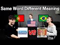 American Was Shocked by Same Word, Different Meaning in Brazil &amp; Portugal Portuguese!!