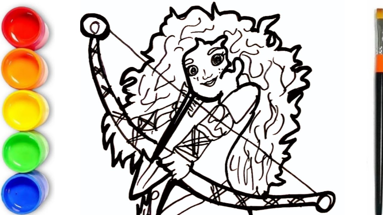 How to Draw Disney Princess Merida from Brave | Princess Merida