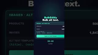 Bulk-edit Shopify image alt text in 20 seconds (SEO + accessibility) #shopify #shopifyapp #shorts