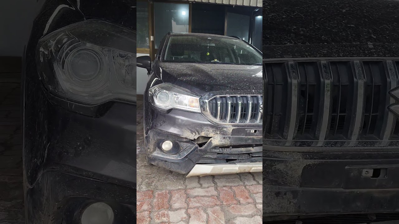 Part-1 S-cross in for accidental repair under INSURANCE cover.