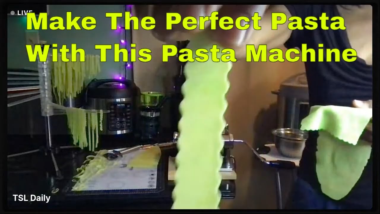 Demonstrating How To Use The Nuvantee Pasta Maker