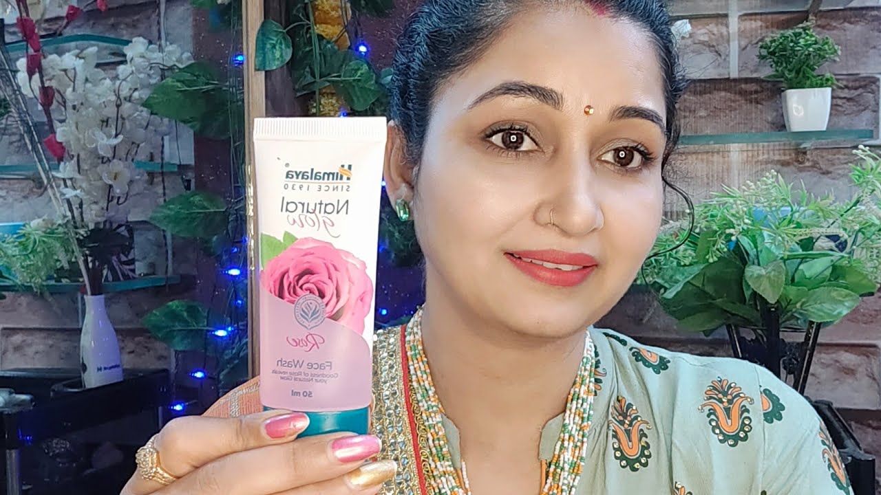 Himalaya natural glow ROSE face wash review and demo l goodness of rose reveals your natural