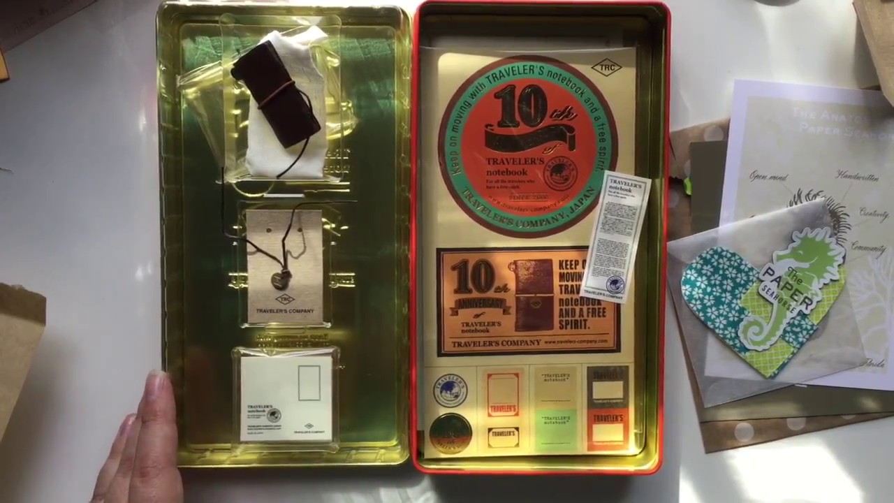 10th Anniversary Traveler's Notebook Unboxing - YouTube