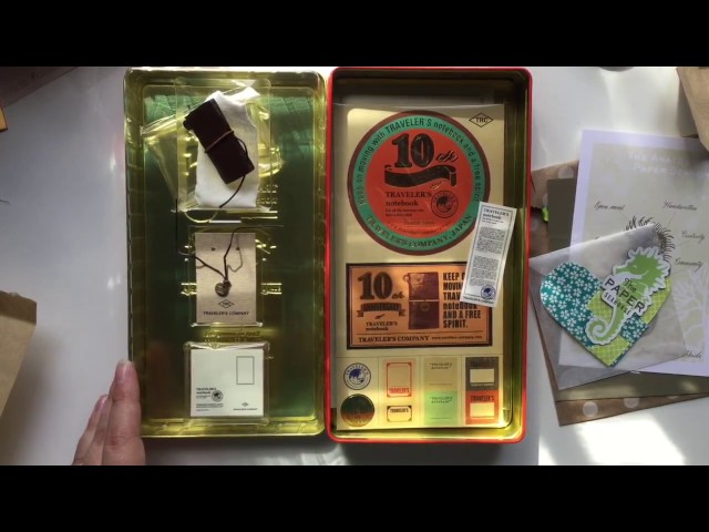 10th Anniversary Traveler's Notebook Unboxing - YouTube