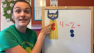 Subtracting with Pete the Cat