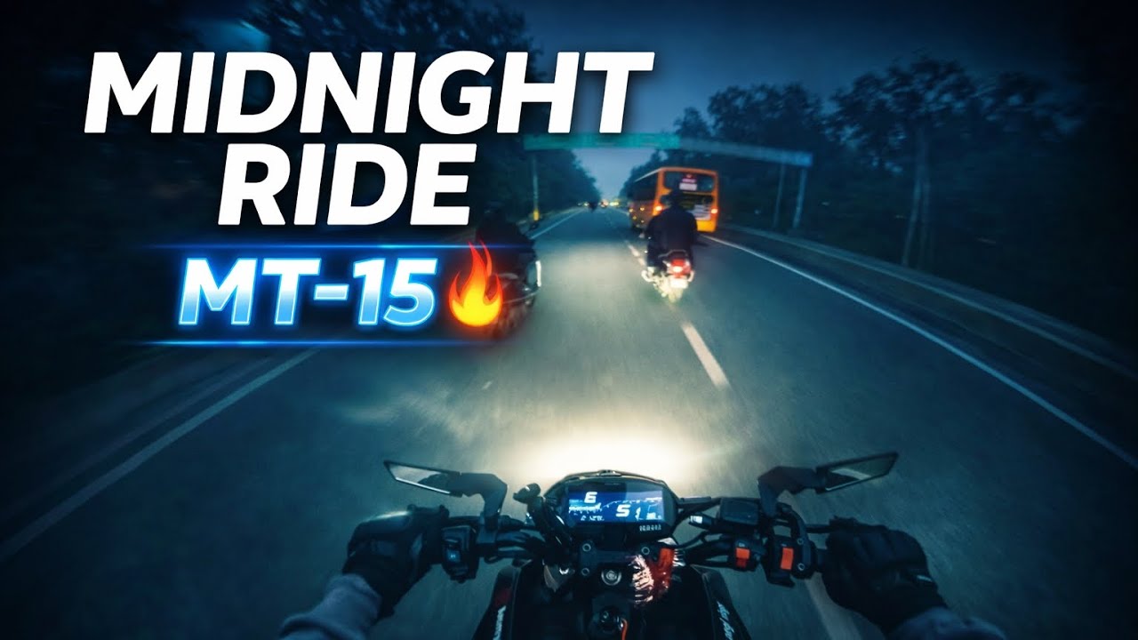 Midnight Ride on MT-15 🔥| Highway Thrill