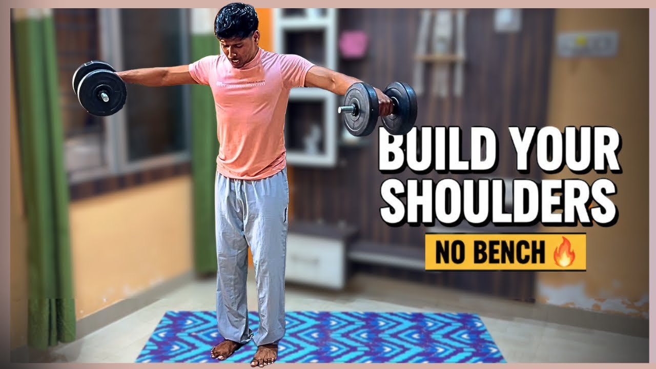 Shoulder Dumbbell Workout at Home | 20 Min | Strength Focus | No Bench | Beginner